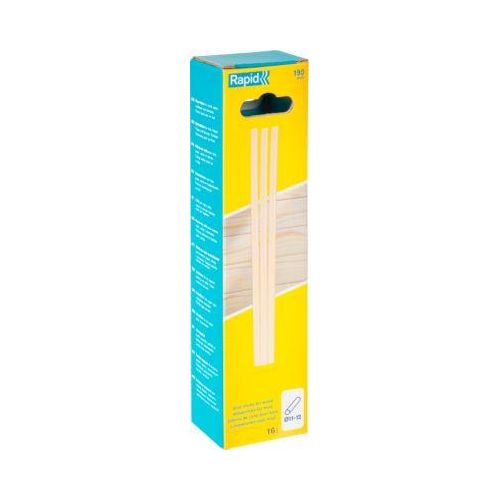 Rapid Klebesticks Holz, 12 x 190 mm, transparent, lösemittelfrei, 16 Stück