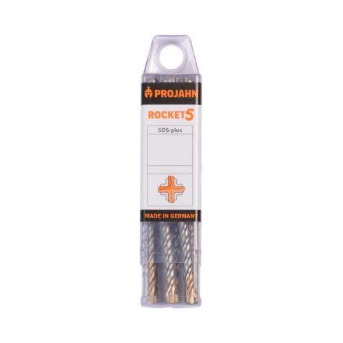 Projahn Hammerbohrer-Set ROCKET 5, Stahl, SDS-plus, Ø 8 mm x 160 mm, 5er Pack