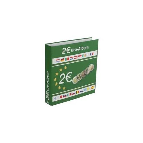 Münzensammelalbum für alle 2 Euromünzen. Für 80 Münzen