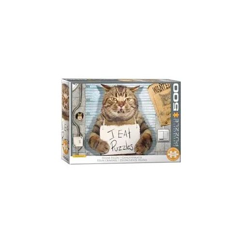 Puzzle Gangsterkatze 500 Teile
