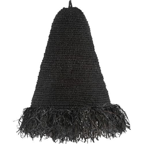 Leuchtenschirm, Schwarz, Naturmaterialien, rund, 57 cm, Lampen & Leuchten, Innenbeleuchtung, Lampenschirme