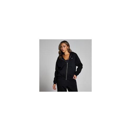 MP Damen Basics Kapuzenpulli mit durchgehendem Reißverschluss — Schwarz - XS