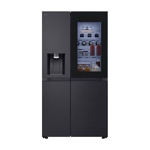 LG SidebySide Kühlschrank mit InstaView® (EEK D, 628L, 179 cm hoch ) mit Eis, Crushed Ice und Wasserspender, internem Wassertank GSGE81EVBD GSGE81EVBD