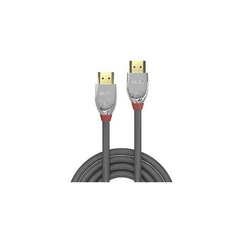 LINDY HDMI Anschlusskabel HDMI-A Stecker, HDMI-A Stecker 1.00m Grau 37871 4K UHD HDMI-Kabel