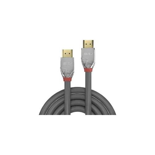 LINDY HDMI Anschlusskabel HDMI-A Stecker, HDMI-A Stecker 10.00m Grau 37876 4K UHD HDMI-Kabel