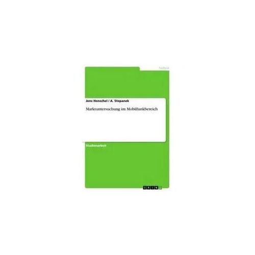 Marktuntersuchung im Mobilfunkbereich