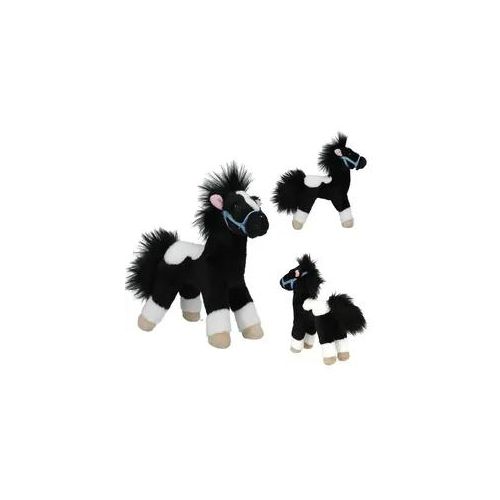 Miss Melody Plüschpferd Schwarz Weiß 18 cm