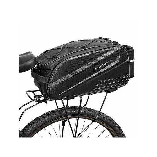 Wozinsky Bicycle Luggage Rack Bag with Long Strap - Black
