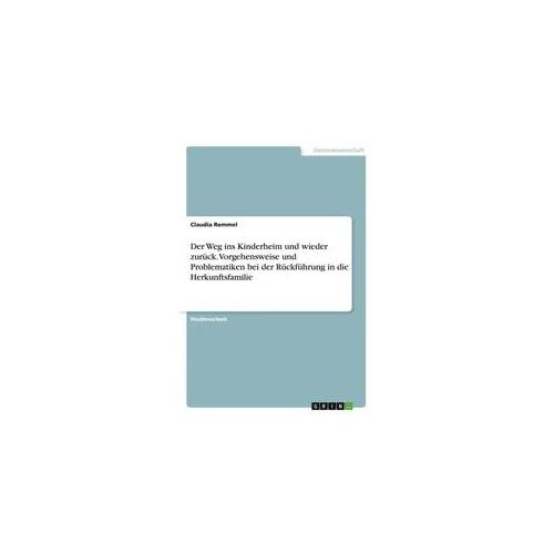 Der Weg ins Kinderheim und wieder zurück. Vorgehensweise und Problematiken bei der Rückführung in die Herkunftsfamilie
