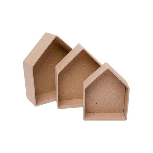 Colorations - Paper Mache Houses 3 pcs.