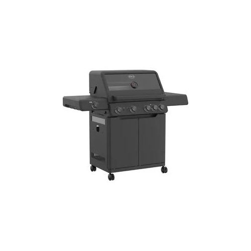 Gasgrill RÖSLE "ALLFLAME Hero 4", schwarz, B:138cm T:61,8cm, Grills, 50 mbar