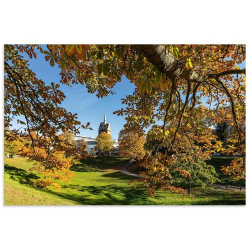 Wandbild ARTLAND "Kröpeliner Tor in der Hansestadt Rostock", farbe bild(er): grün, B:90cm H:60cm, Alu Dibond, Bilder, als Alubild, Leinwandbild, Poster, Wandaufkleber in verschied. Größen