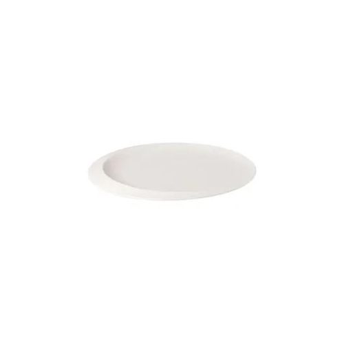 Servierplatte VILLEROY & BOCH "Servierplatte NewMoon ø 37 cm weiß", weiß, L:36,8cm, Porzellan, Servierplatten, Servierplatte