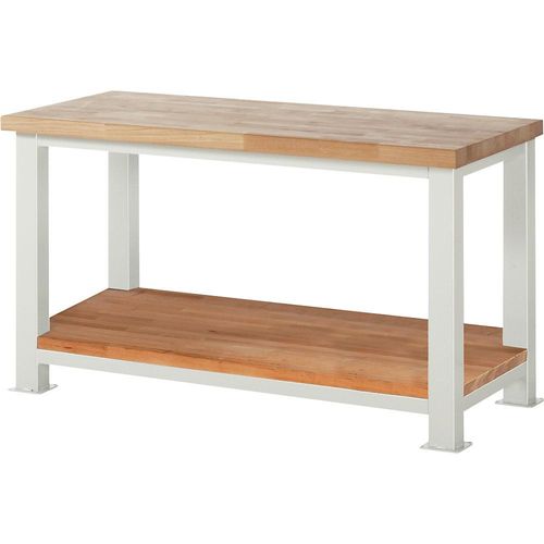 eurokraft pro Schwerlastwerkbank, 1 Ablageboden, BxT 1500 x 700 mm, Traglast 2500 kg