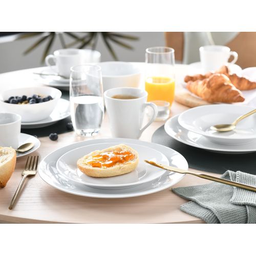 Kombiservice CREATABLE "BASE Weiß, Service 42-tlg.", weiß, 42, Porzellan, Geschirr-Sets, Kombiservice, Klassisch, Zeitlos, Der Alleskönner