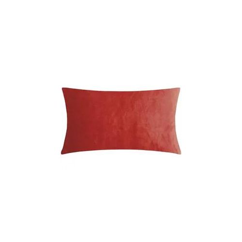 Dekokissen PAD "Smooth", rot, unifarben, B:25cm H:2cm L:50cm, Polyester, Dekokissen_Sitzkissen_Kissenhüllen, Perfekte Farbabstimmung