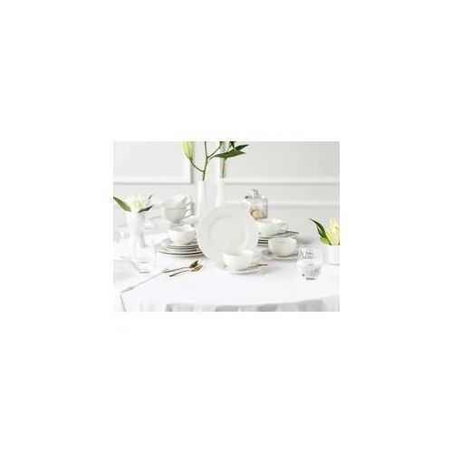 Teeservice CREATABLE "Venice, Service 18-tlg.", creme, 18, Porzellan, Geschirr-Sets, Zeitlose Eleganz vereint mit moderner Alltagstauglichkeit