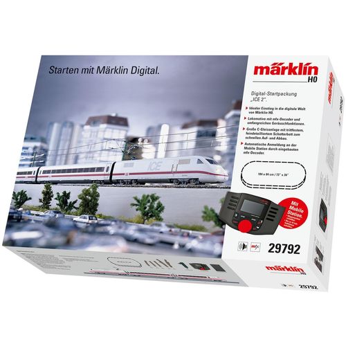 Modelleisenbahn-Set MÄRKLIN "Märklin Digital - Startpackung ICE 2, Wechselstrom - 29792", weiß, Modelleisenbahnen, Kinder