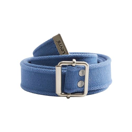 Stoffgürtel LEVI'S, Damen, Gr. 11,5, indigo, Canvas, Baumwolle, Gürtel Stoffgürtel, washed