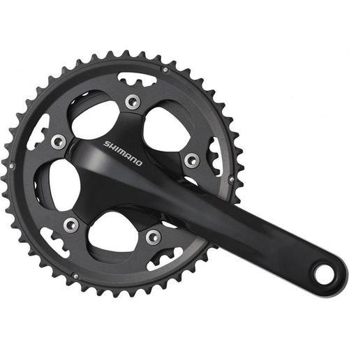 SHIMANO Kurbelgarnitur FC-CX50 - 10-fach, 175 mm, 46-36 Zähne, 36 Zähne, Schw....