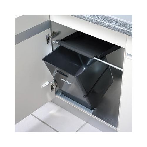 Naber Müllex Single 35. Abfallsammler, anthrazit. - Mülleimer