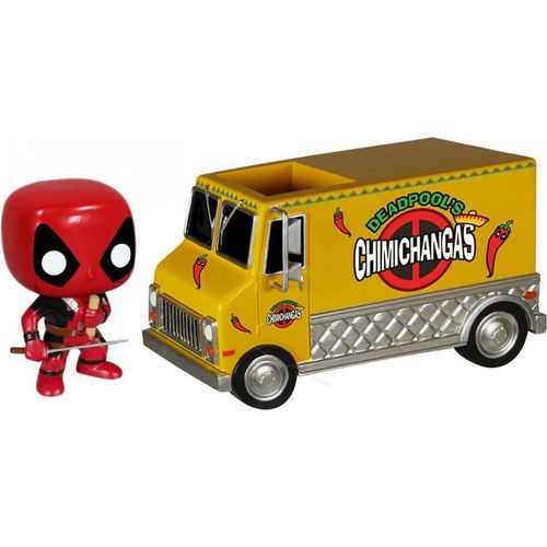 FUNKO WACKELKOPF POP CULTURE RIDES MARVEL DEADPOOL CHIMICHANGA TRUCKS FIGUR Funko