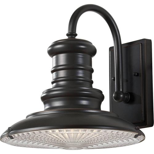 Elstead Redding Station Außen-Wandleuchte E27 32cm Restaurierungs-Bronze IP44