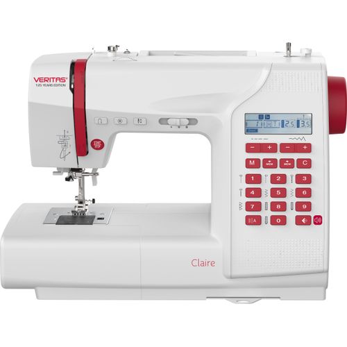 VERITAS Claire Nähmaschinen 197 Stichprogramme mit Alphabet und Zahlen