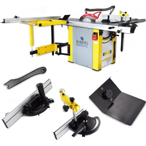 BAMATO Formatkreissäge BFKS-2000 inkl. XXL-Lieferumfang und serienmäßiger Vorritzeinheit