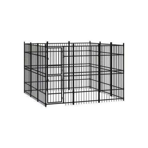 VidaXL Hundezwinger Box Stahl 2,88 m, 2,88 m, 2 m