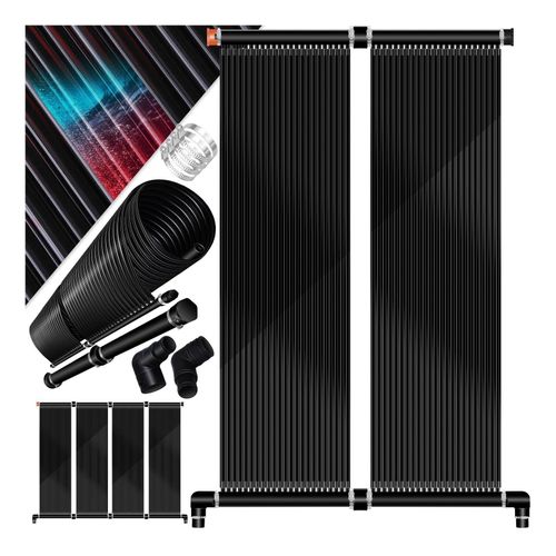 KESSER® Solarkollektor Poolheizung cm, Warmwasser Heizung Solarheizung für Pools l Beliebig erweiterbar l UV-beständiger Kunststoff