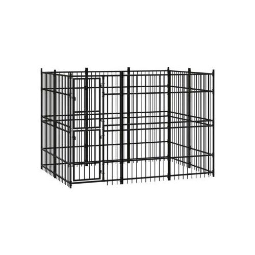 VidaXL Hundezwinger Box Stahl 2,88 m, 1,92 m, 2 m