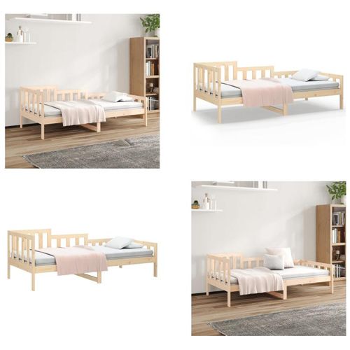 vidaXL Tagesbett 90x190 cm Massivholz Kiefer - Tagesbett - Tagesbetten - Tagesbett Holz - Tagesbett Massivholz