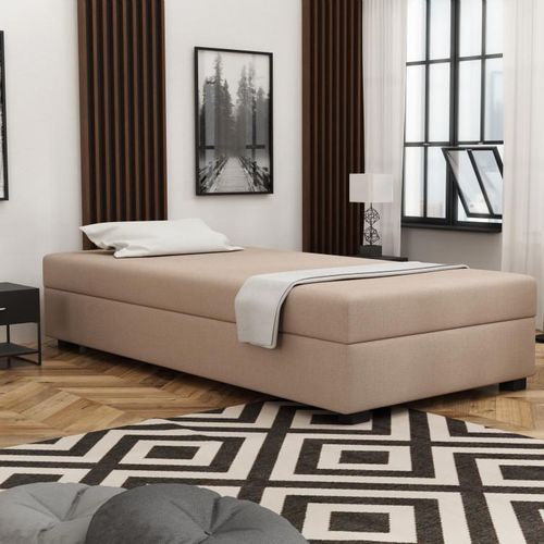 Gepolstertes Einzelbett 80x195 ARMANDA 1 - creme