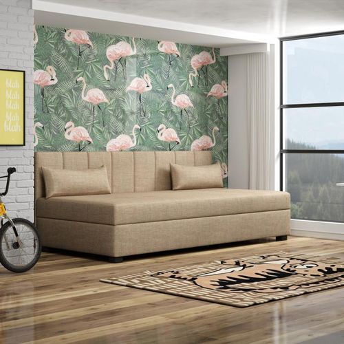 Einzelbett mit Polsterung 90x195 ESTRADA 2 - beige