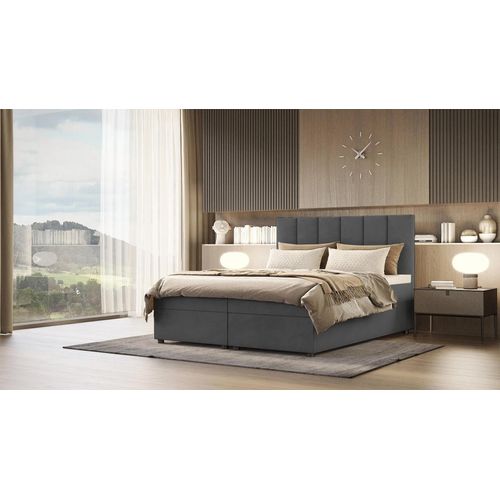 Hotelbett DELTA 1 - 200x200, grau
