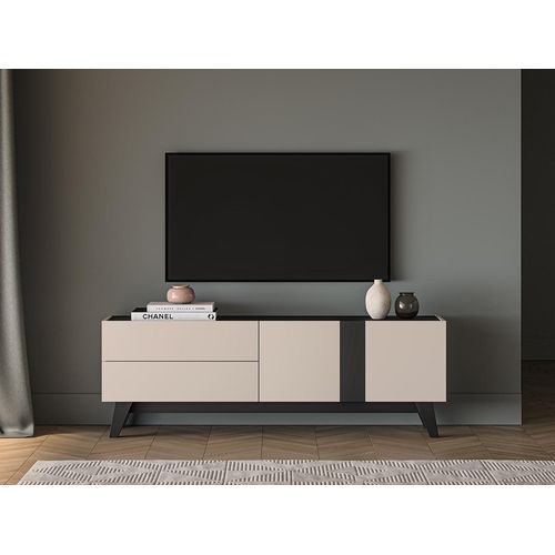 TV-Ständer CHARLOTTE – Kaschmir/Schwarz