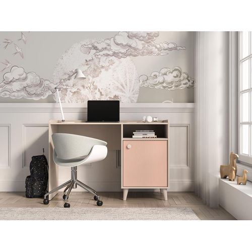 Kinderschreibtisch OLIVIA – beige/rosa