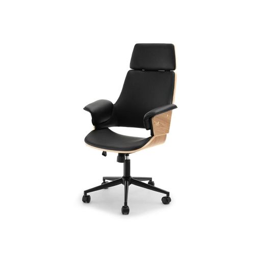 GUDRUN Bürostuhl - Eiche / Schwarz
