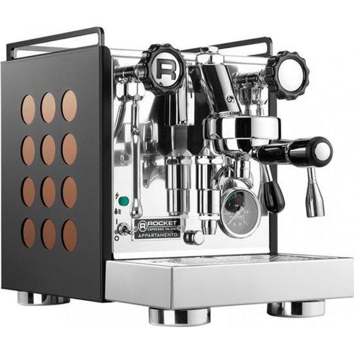 Rocket Appartamento Espressomaschine – Schwarz und Kupfer