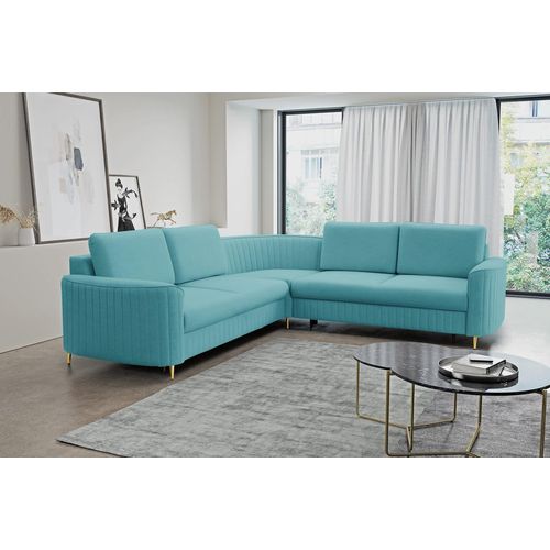 Klapp-Ecksofa KAMPLO 1 - türkis