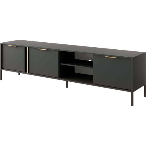 Breiter TV-Ständer 203 cm HARTSELE – Anthrazit