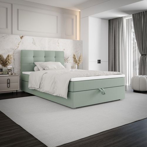 Einzelbett 100x200 STIG 8 mit Stauraum - neuwertig