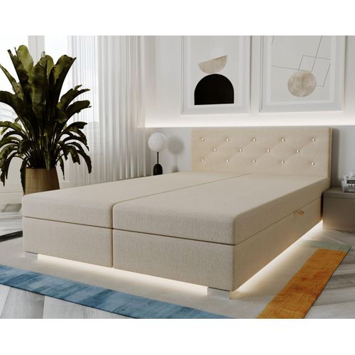 Amerikanisches Bett 180x200 ROSIE 4 - ecru