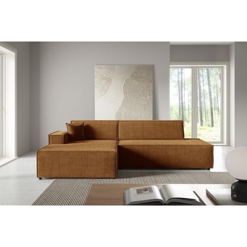 Ecksofa mit Stauraum WINDSOR 1 - honigfarben, linke Ecke
