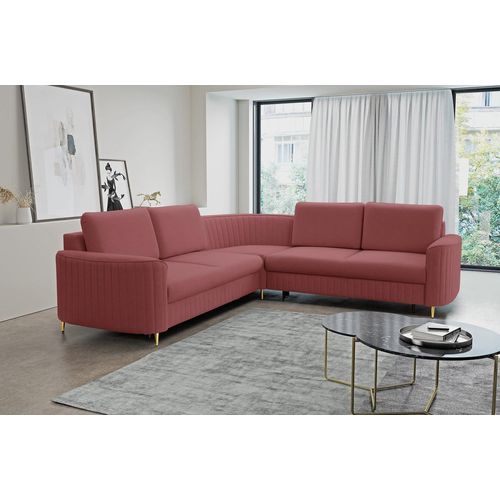 Klapp-Ecksofa KAMPLO 1 - hellrot