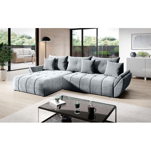 Klapp-Ecksofa KASIA - Hellgrau
