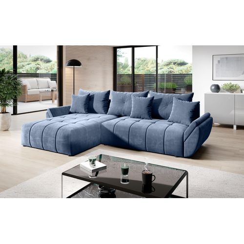 Klapp-Ecksofa KASIA - hellblau