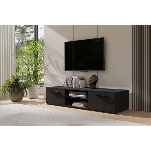 TV-Ständer ANDELINA – mattschwarz