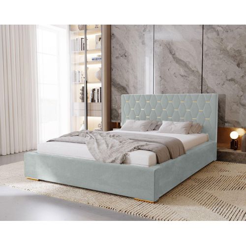 Doppelbett 140x200 mit Stauraum DANVILLE 1 - Esche